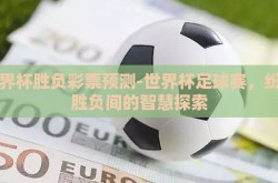 世界杯胜负彩票预测-世界杯足球赛，纷繁胜负间的智慧探索