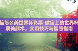 微信怎么美世界杯彩票-微信上的世界杯彩票美颜术，实用技巧与智慧指南