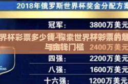世界杯彩票多少钱-探索世界杯彩票的魅力与金钱门槛