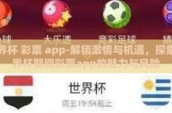 世界杯 彩票 app-解锁激情与机遇，探索世界杯期间彩票app的魅力与风险