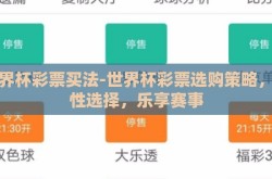 世界杯彩票买法-世界杯彩票选购策略，理性选择，乐享赛事
