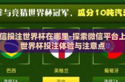 微信投注世界杯在哪里-探索微信平台上的世界杯投注体验与注意点