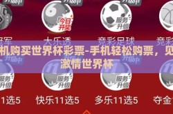 手机购买世界杯彩票-手机轻松购票，见证激情世界杯
