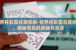 世界杯彩票兑奖机制-世界杯彩票兑奖机制，揭秘背后的奥秘与亮点