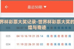 世界杯彩票大奖记录-世界杯彩票大奖的辉煌与奇迹