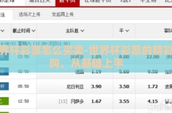世界杯彩票怎么买卖-世界杯彩票的精彩竞购，从基础上手
