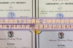 怎么用微信下注世界杯-正确使用微信参与世界杯下注的方式，深思熟虑的抉择与风险规避