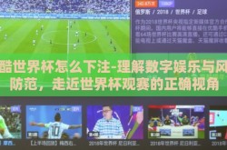 优酷世界杯怎么下注-理解数字娱乐与风险防范，走近世界杯观赛的正确视角