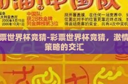 彩票世界杯竞猜-彩票世界杯竞猜，激情与策略的交汇