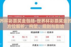 世界杯彩票奖金包括-世界杯彩票奖金的全方位解析，构架、规则与影响