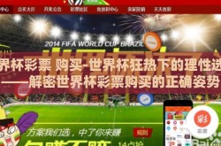 世界杯彩票 购买-世界杯狂热下的理性选择——解密世界杯彩票购买的正确姿势