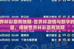 世界杯彩票有效期-世界杯激情与数字的较量，揭秘世界杯彩票有效期