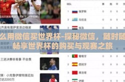 怎么用微信买世界杯-探秘微信，随时随地畅享世界杯的购买与观赛之旅