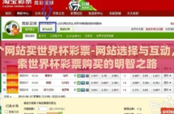 哪个网站买世界杯彩票-网站选择与互动，探索世界杯彩票购买的明智之路
