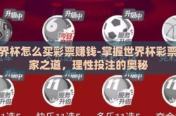 世界杯怎么买彩票赚钱-掌握世界杯彩票赢家之道，理性投注的奥秘