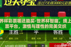 世界杯彩票哪还能买-世界杯智趣，线上彩票平台，激情与理性的完美交织