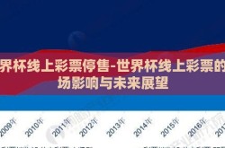 世界杯线上彩票停售-世界杯线上彩票的市场影响与未来展望