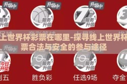 网上世界杯彩票在哪里-探寻线上世界杯彩票合法与安全的参与途径