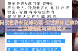 如何买世界杯足球彩票-买世界杯足球彩票，全流程指南与策略建议