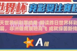 昨天世界杯彩票结果-解读昨日世界杯彩票新篇，非洲雄鹰展翅高飞 成就绿茵新传奇