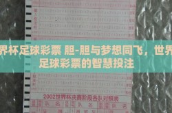 世界杯足球彩票 胆-胆与梦想同飞，世界杯足球彩票的智慧投注