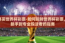 怎样买世界杯彩票-如何玩转世界杯彩票，从新手到专业投注者的指南