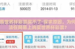 网易世界杯彩票买不了-探求原因，为何无法在网易上购买世界杯彩票？