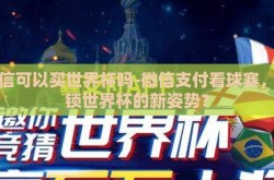 微信可以买世界杯吗-微信支付看球赛，解锁世界杯的新姿势？