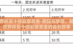 世界杯买十倍彩票奖金-疯狂与梦想，解密世界杯买十倍彩票奖金的背后故事