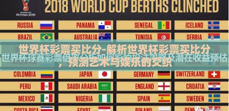 世界杯彩票买比分-解析世界杯彩票买比分，预测艺术与娱乐的交织