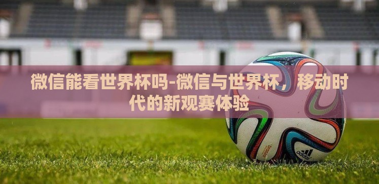 微信能看世界杯吗-微信与世界杯,移动时代的新观赛体验 微信能看世界杯吗-微信与世界杯,移动时代的新观赛体验