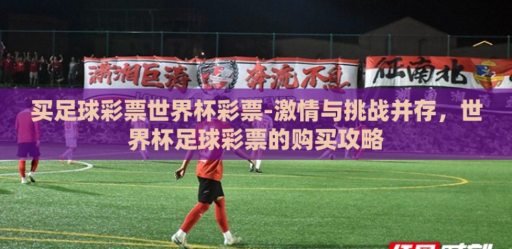 买足球彩票世界杯彩票-激情与挑战并存,世界杯足球彩票的购买攻略 买足球彩票世界杯彩票-激情与挑战并存,世界杯足球彩票的购买攻略