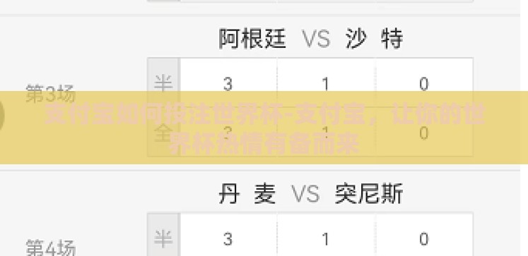 支付宝如何投注世界杯-支付宝,让你的世界杯热情有备而来 支付宝如何投注世界杯-支付宝,让你的世界杯热情有备而来