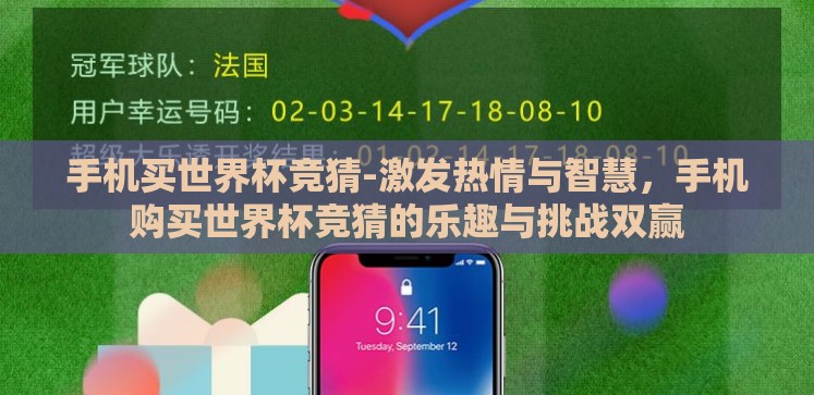手机买世界杯竞猜-激发热情与智慧，手机购买世界杯竞猜的乐趣与挑战双赢