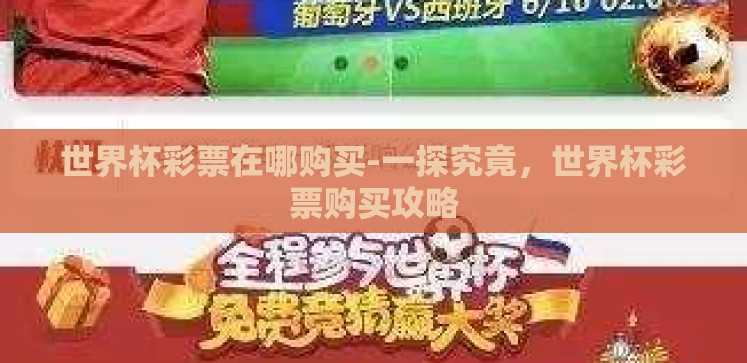 世界杯彩票在哪购买-一探究竟,世界杯彩票购买攻略 世界杯彩票在哪购买-一探究竟,世界杯彩票购买攻略