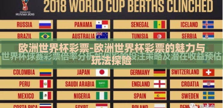 欧洲世界杯彩票-欧洲世界杯彩票的魅力与玩法探险 欧洲世界杯彩票-欧洲世界杯彩票的魅力与玩法探险