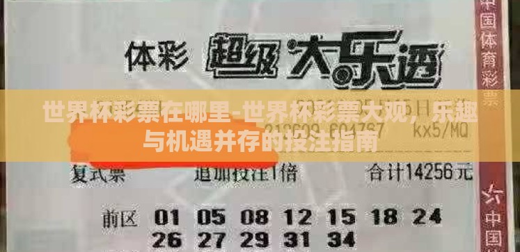 世界杯彩票在哪里-世界杯彩票大观,乐趣与机遇并存的投注指南 世界杯彩票在哪里-世界杯彩票大观,乐趣与机遇并存的投注指南