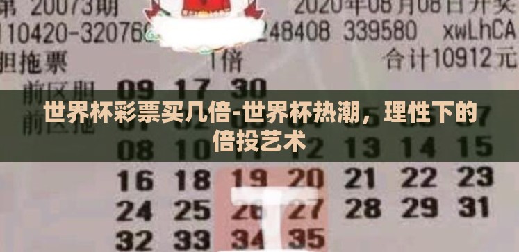 世界杯彩票买几倍-世界杯热潮，理性下的倍投艺术