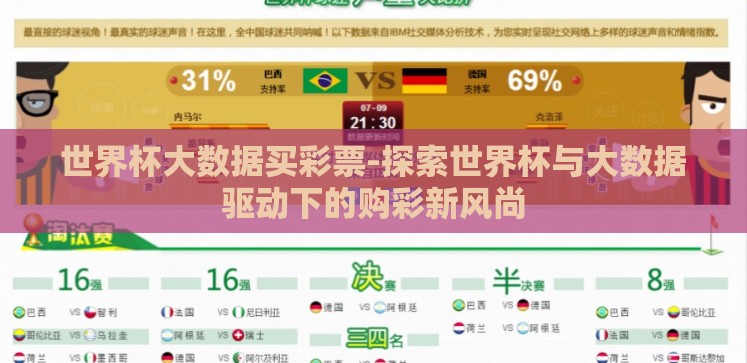 世界杯大数据买彩票-探索世界杯与大数据驱动下的购彩新风尚 世界杯大数据买彩票-探索世界杯与大数据驱动下的购彩新风尚
