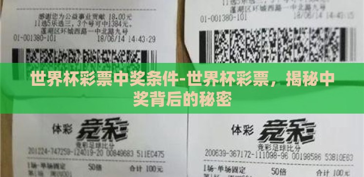 世界杯彩票中奖条件-世界杯彩票,揭秘中奖背后的秘密 世界杯彩票中奖条件-世界杯彩票,揭秘中奖背后的秘密