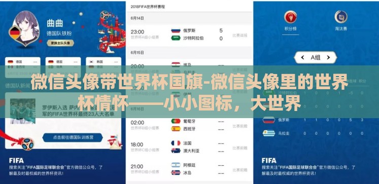 微信头像带世界杯国旗-微信头像里的世界杯情怀——小小图标,大世界 微信头像带世界杯国旗-微信头像里的世界杯情怀——小小图标,大世界