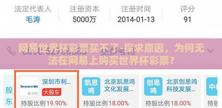 网易世界杯彩票买不了-探求原因,为何无法在网易上购买世界杯彩票? 网易世界杯彩票买不了-探求原因,为何无法在网易上购买世界杯彩票?
